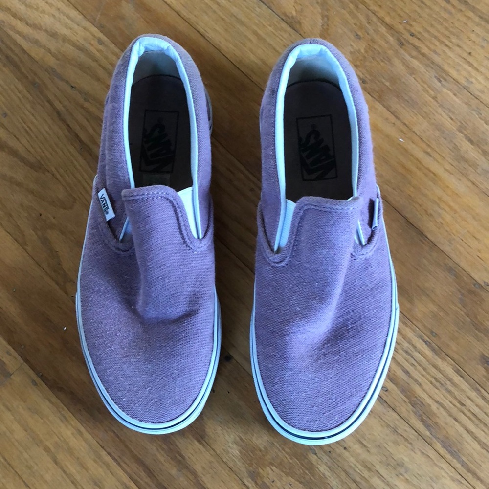 Woman’s lilac vans
